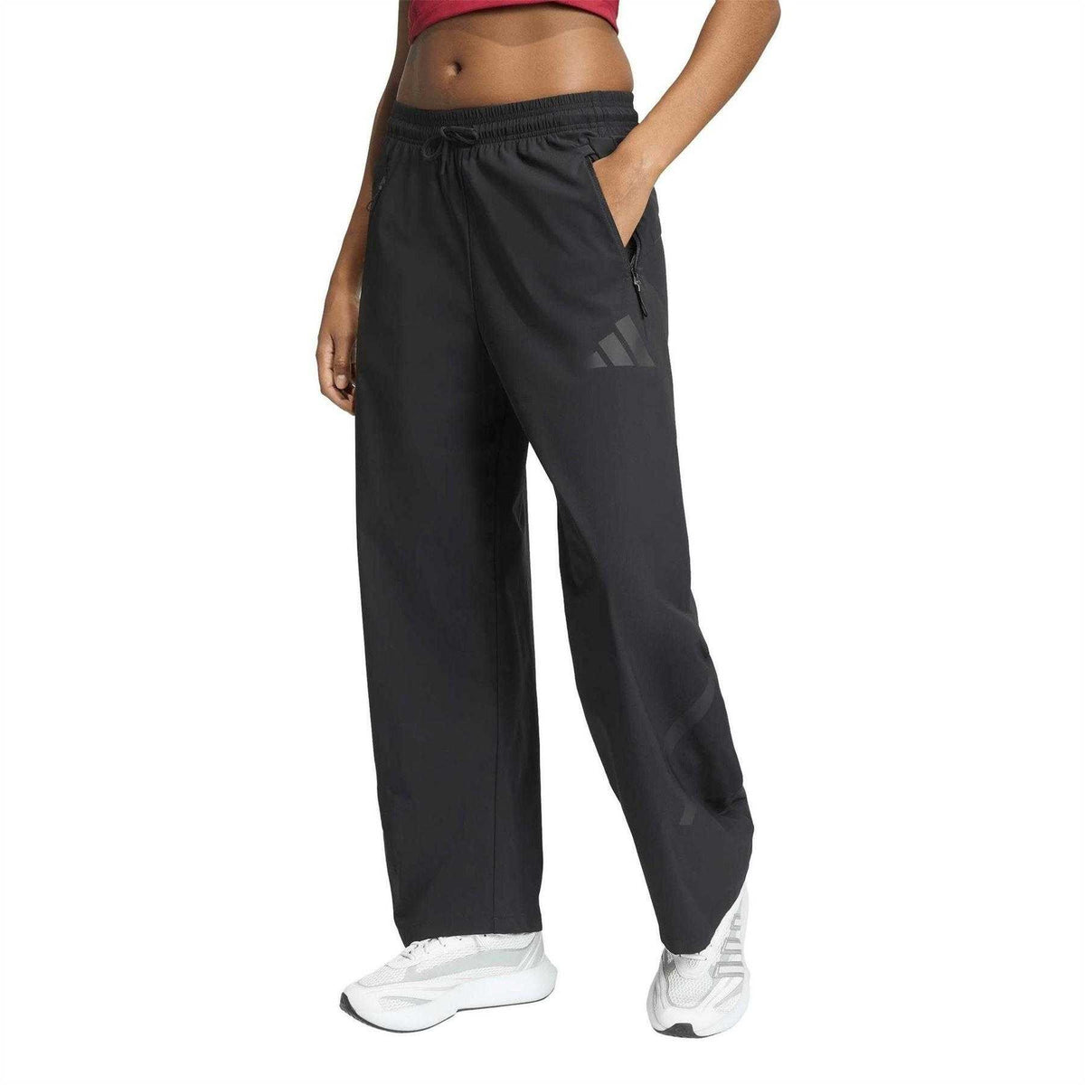 Black - Pack Shot - Adidas Womens-Ladies Z.N.E. Trousers