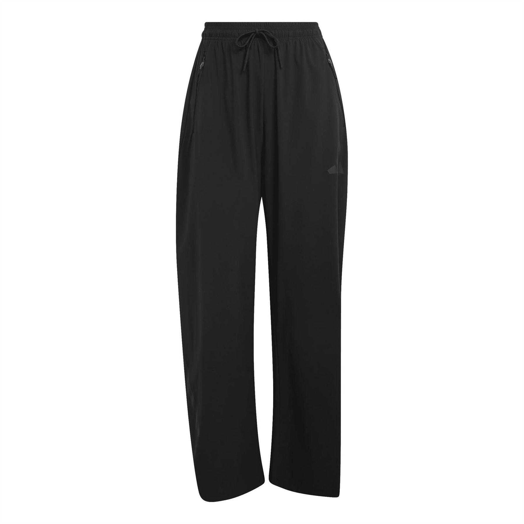 Black - Front - Adidas Womens-Ladies Z.N.E. Trousers