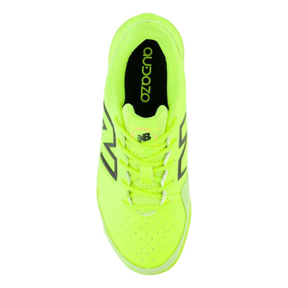 Lime - Side - New Balance Childrens-Kids Command V6 Suede Indoor Football Shoes