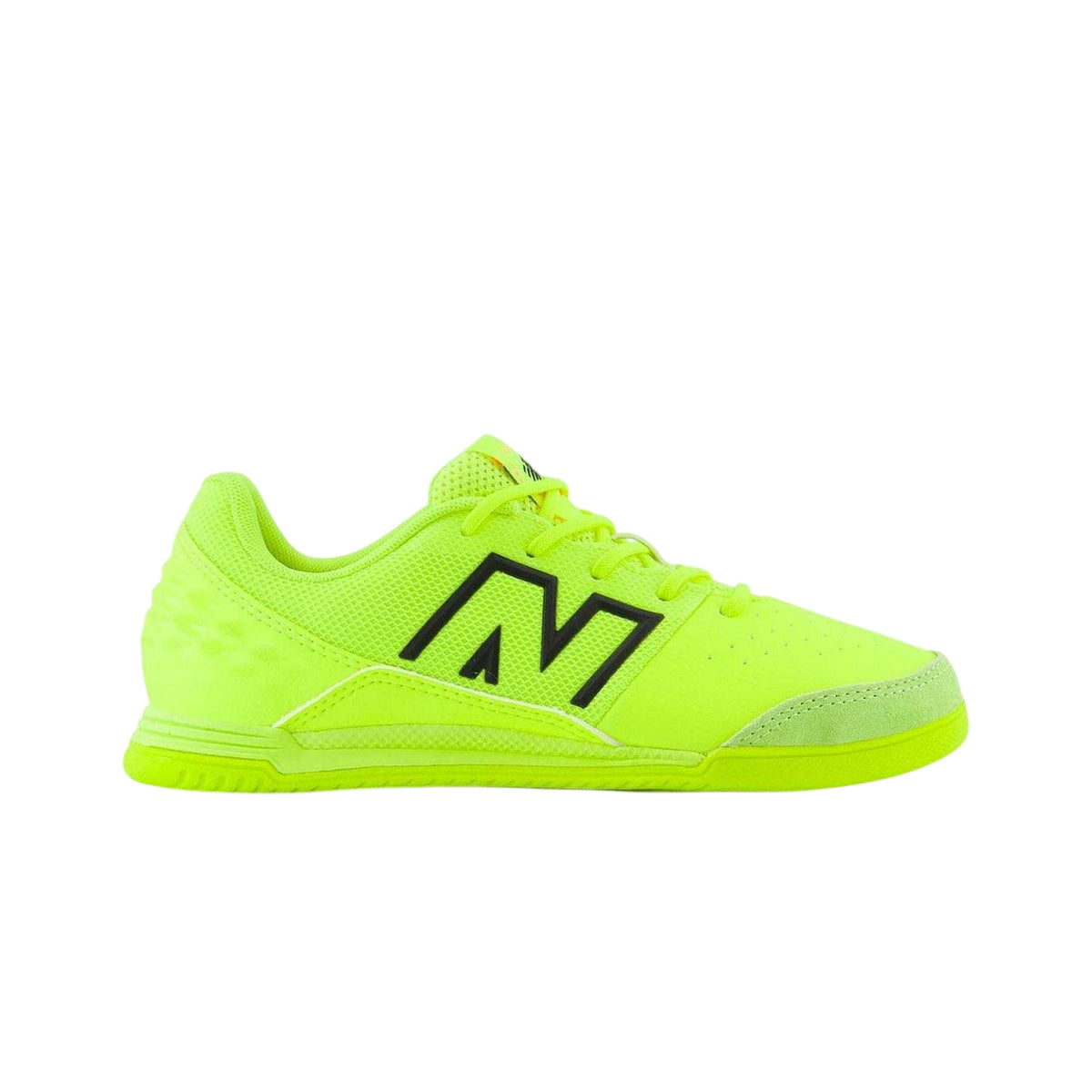 Lime - Front - New Balance Childrens-Kids Command V6 Suede Indoor Football Shoes