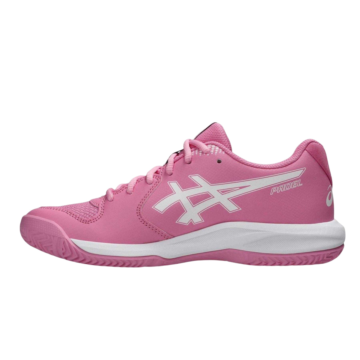 Bubblegum Pink - Side - Asics Womens-Ladies Dedicate 9 Trainers