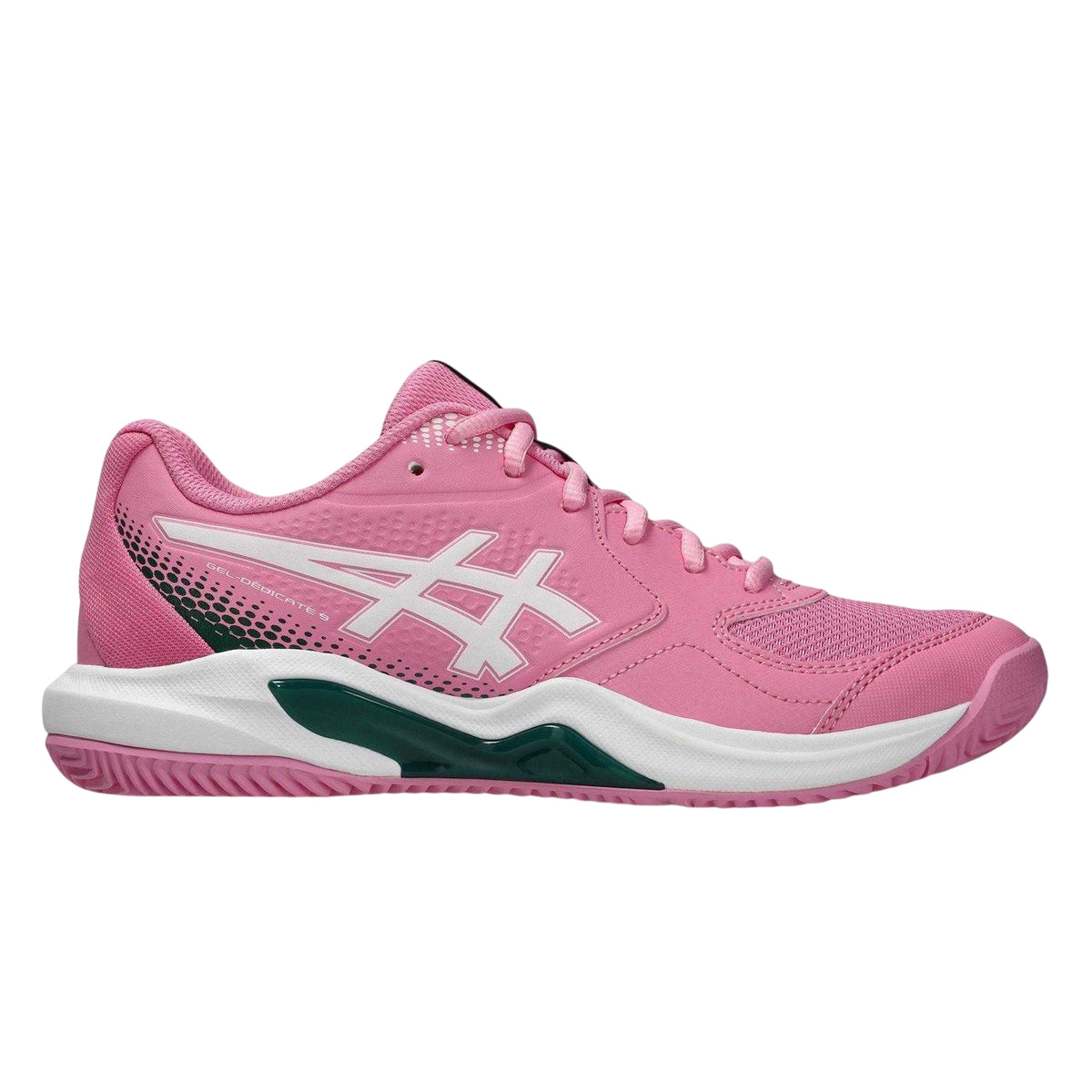 Bubblegum Pink - Front - Asics Womens-Ladies Dedicate 9 Trainers