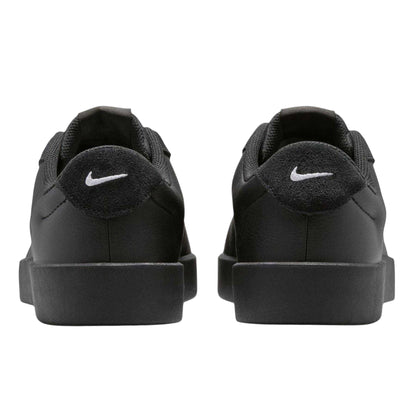 Black - Back - Nike Mens Blacktop Swoosh Leather Platform Trainers