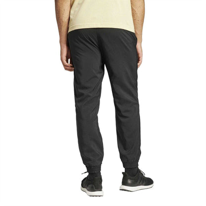 Black-White - Back - Adidas Mens Essential Joggers