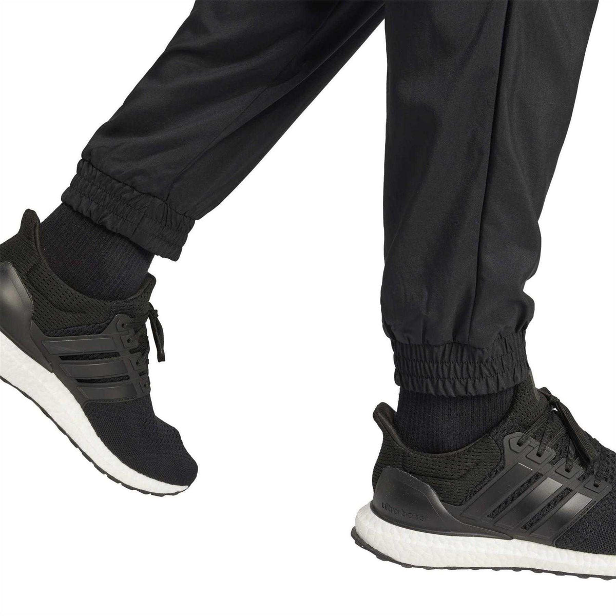 Black-White - Lifestyle - Adidas Mens Essential Joggers