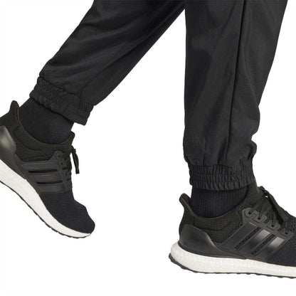 Black-White - Lifestyle - Adidas Mens Essential Joggers