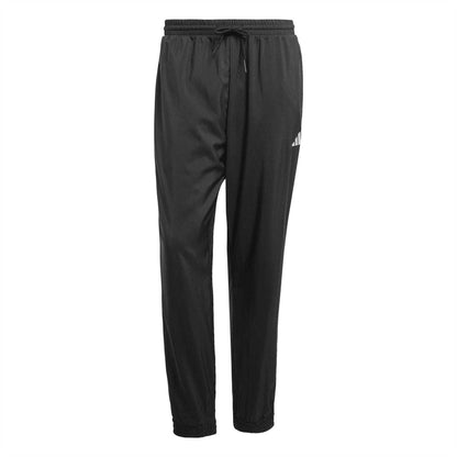 Black-White - Front - Adidas Mens Essential Joggers