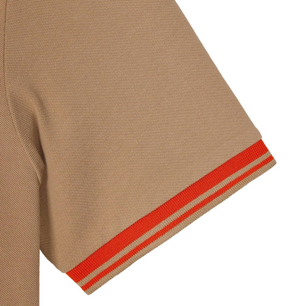 Cognac - Side - Weekend Offender Mens Levanto Tipped Polo Shirt