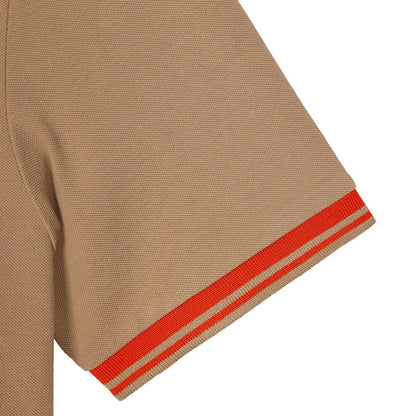 Cognac - Side - Weekend Offender Mens Levanto Tipped Polo Shirt