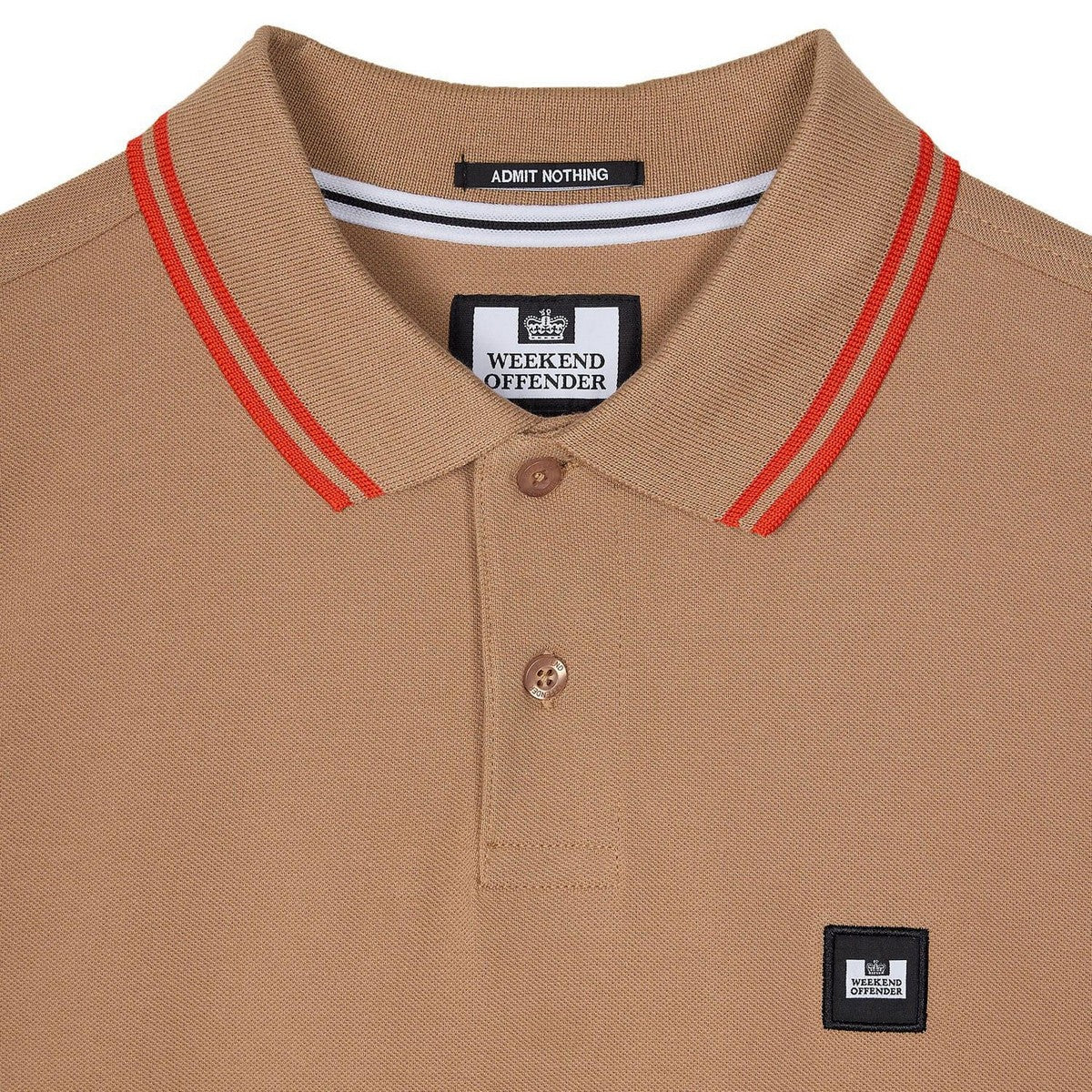 Cognac - Lifestyle - Weekend Offender Mens Levanto Tipped Polo Shirt
