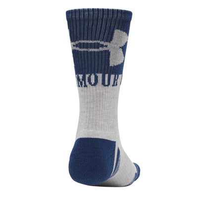 Navy-White - Back - Under Armour Unisex Adult Performance Tech Running Crew Socks (Pack of 3)