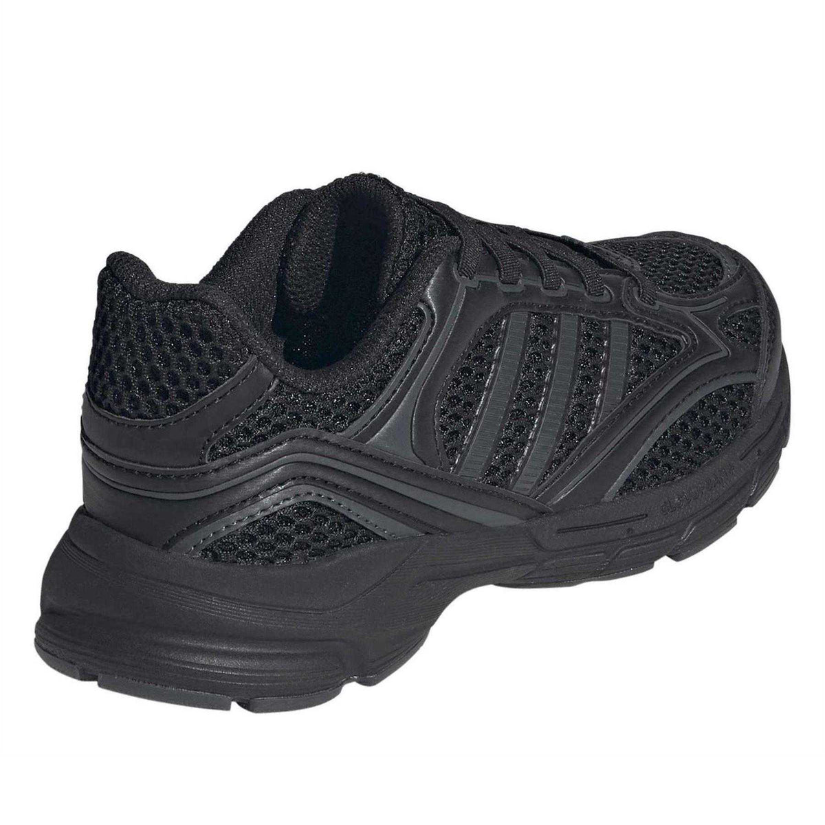 Triple Black - Back - Adidas Childrens-Kids Spiritain Cloudfoam Trainers