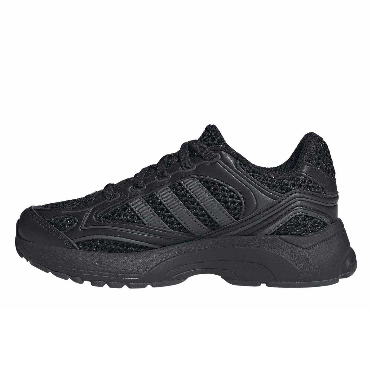 Triple Black - Side - Adidas Childrens-Kids Spiritain Cloudfoam Trainers