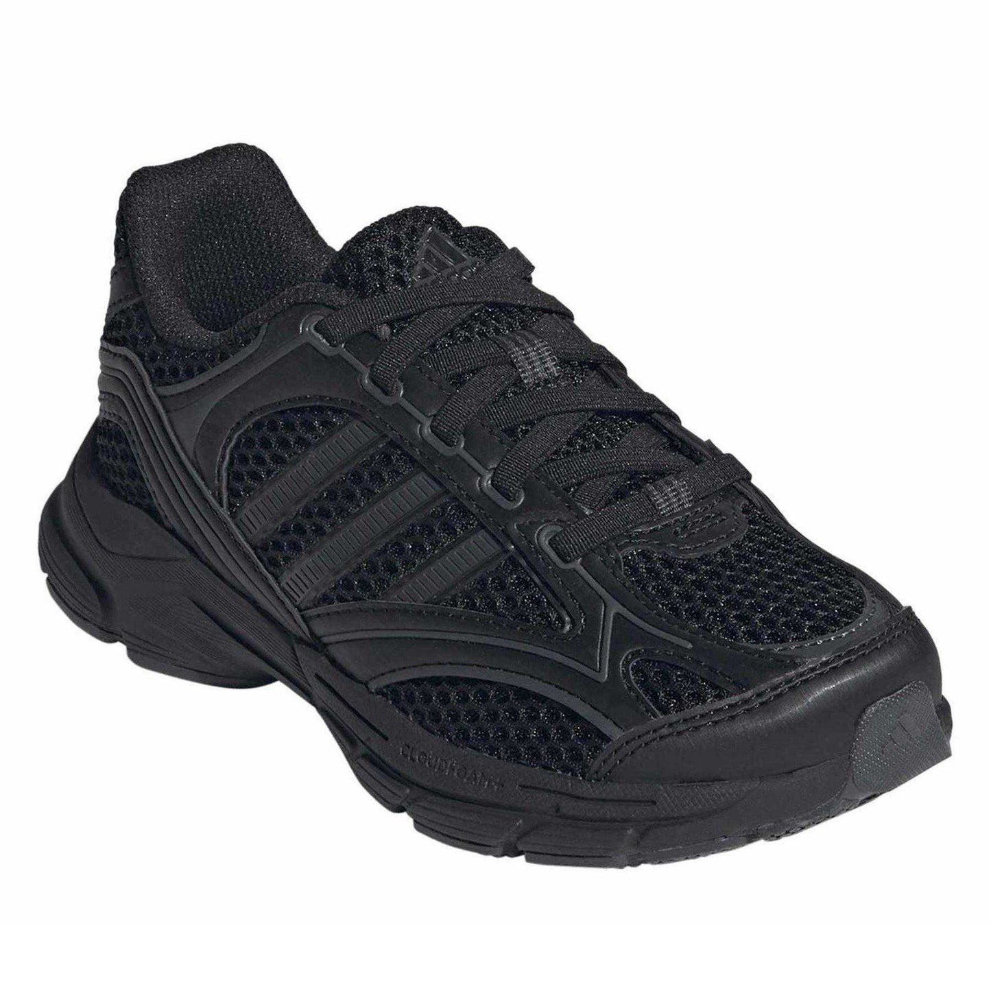Triple Black - Pack Shot - Adidas Childrens-Kids Spiritain Cloudfoam Trainers