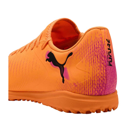 Orange-Black - Back - Puma Mens Future 8 Play Embossed Turf Training Astro Turf Trainers
