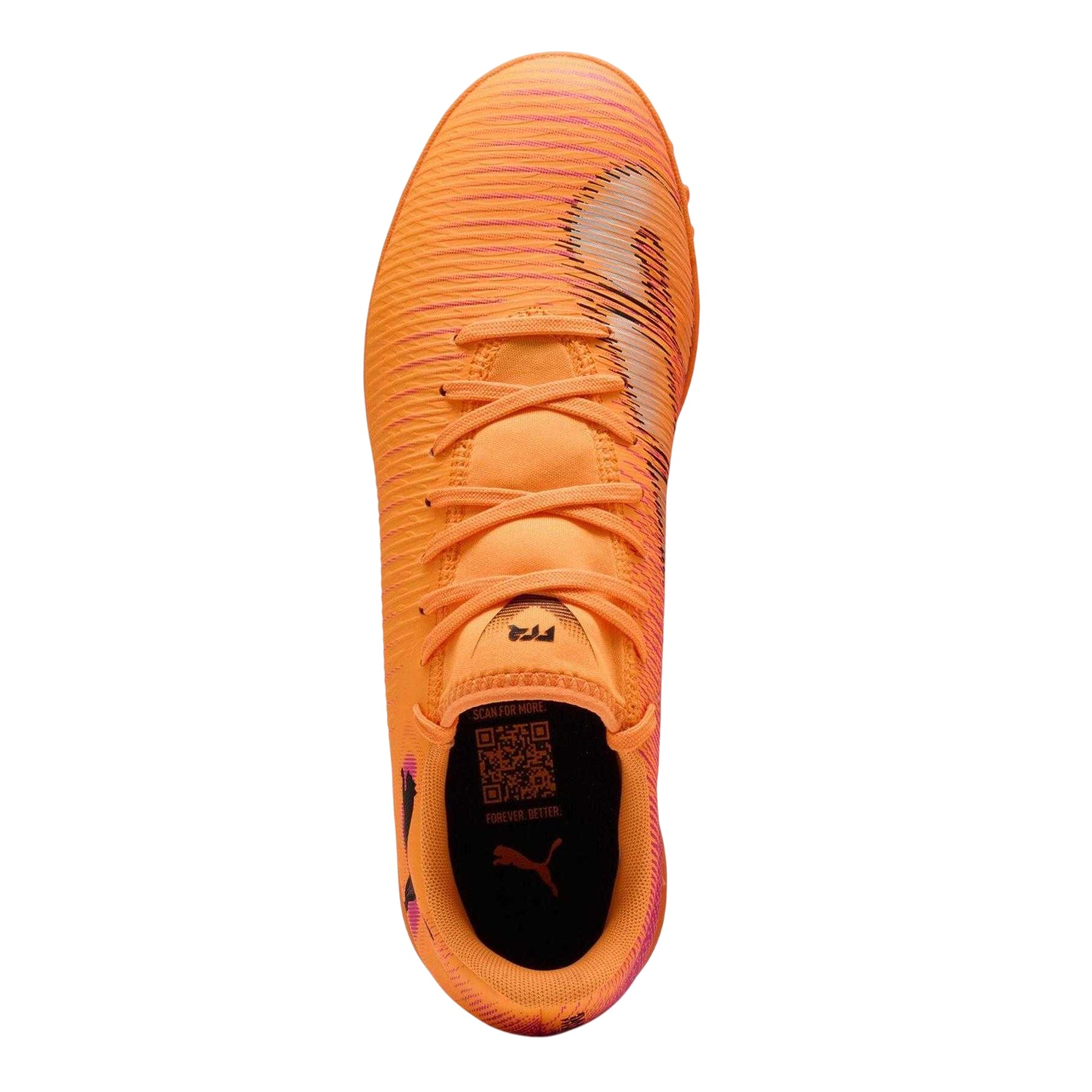 Orange-Black - Side - Puma Mens Future 8 Play Embossed Turf Training Astro Turf Trainers