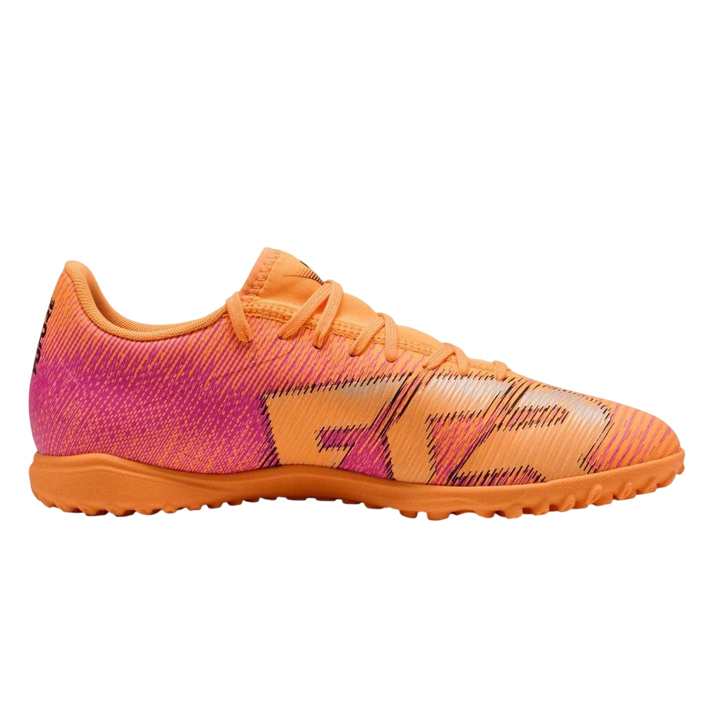 Orange-Black - Front - Puma Mens Future 8 Play Embossed Turf Training Astro Turf Trainers
