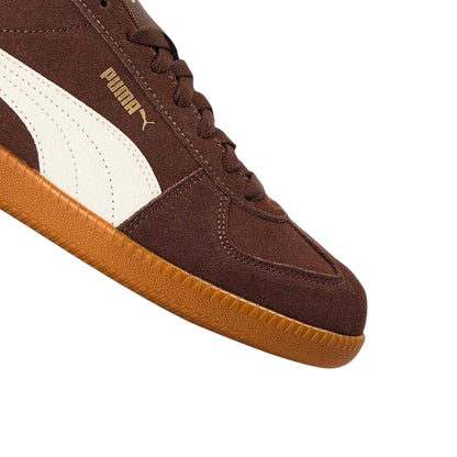 Brown-White-Gum - Pack Shot - Puma Mens Club Suede Trainers