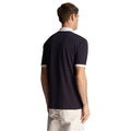Navy - Back - Lyle & Scott Mens Tonal Ringer Polo Shirt