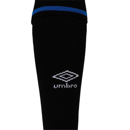Black-Blue - Side - Umbro Childrens-Kids 2025-2026 Rangers FC Football Socks