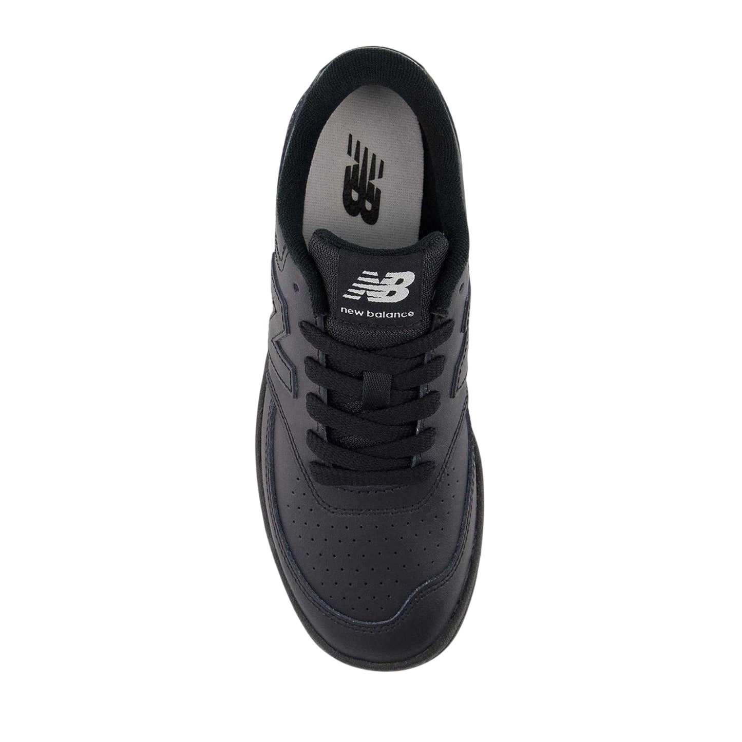 Triple Black - Back - New Balance Childrens-Kids Bb80 Cow Suede Trainers