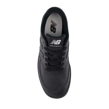 Triple Black - Back - New Balance Childrens-Kids Bb80 Cow Suede Trainers