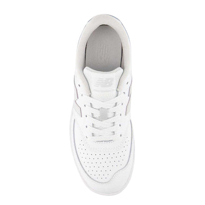 White - Back - New Balance Childrens-Kids Bb80 Cow Suede Trainers