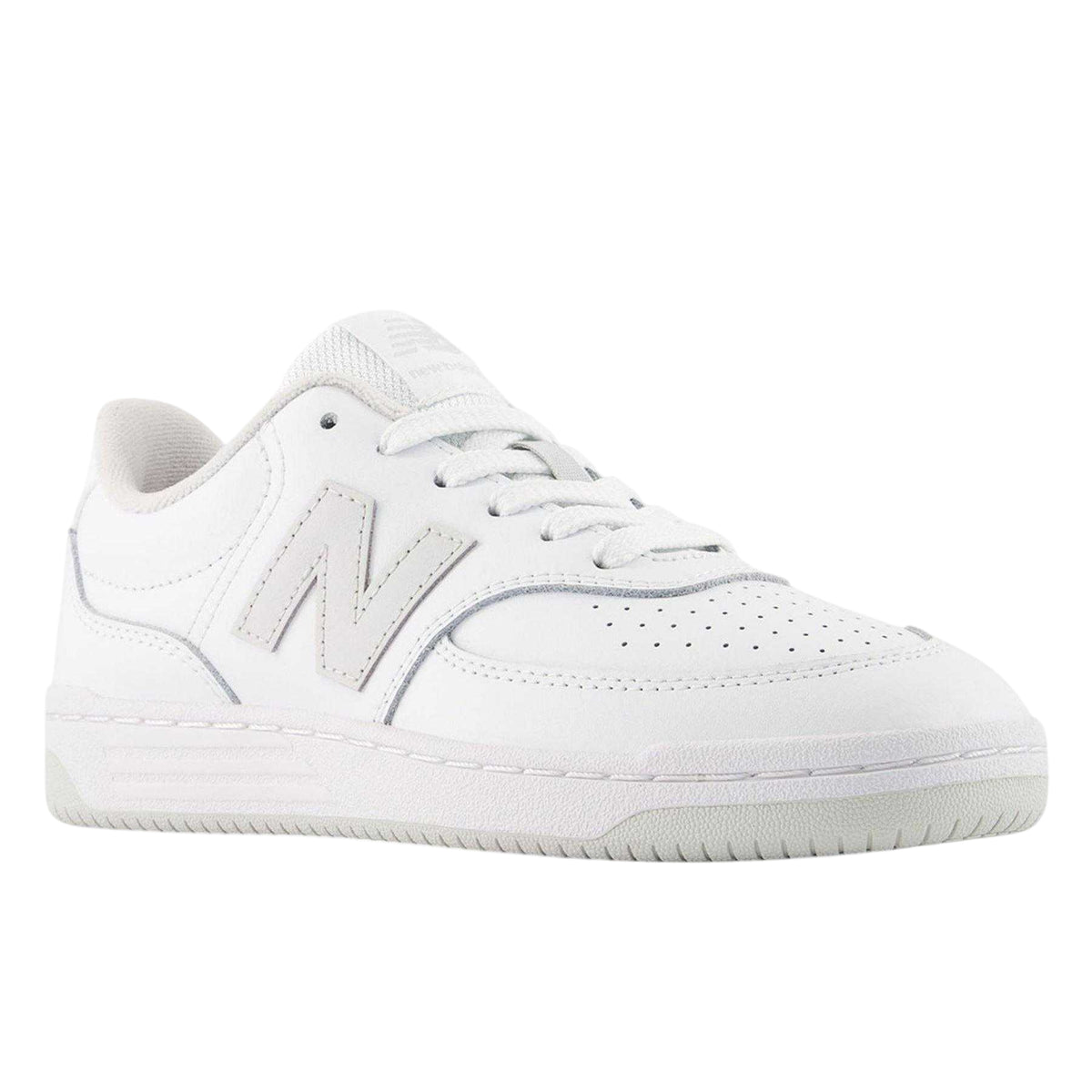 White - Lifestyle - New Balance Childrens-Kids Bb80 Cow Suede Trainers