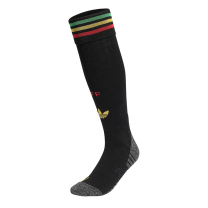 Black-Yellow - Front - Adidas Unisex Adult Bob Marley 2026 Jamaica Away Socks