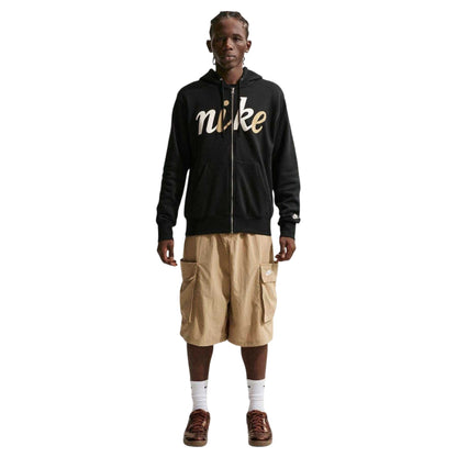 Black - Pack Shot - Nike Mens Club Fleece Full Zip Hoodie
