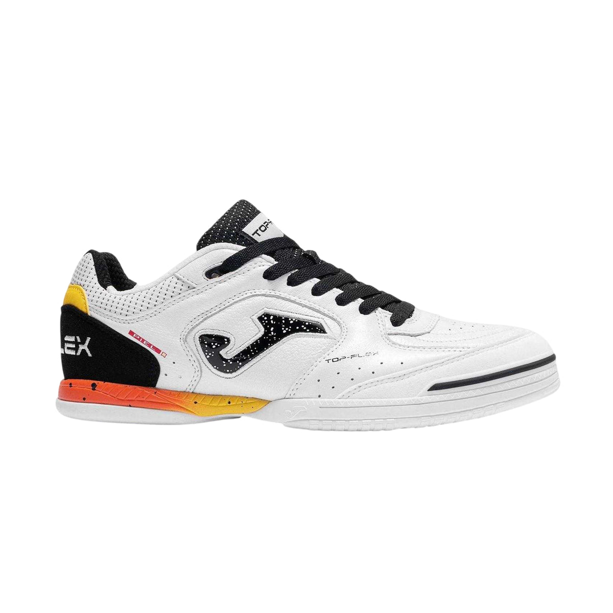 White - Front - Joma Mens Top Flex Leather Indoor Football Trainers