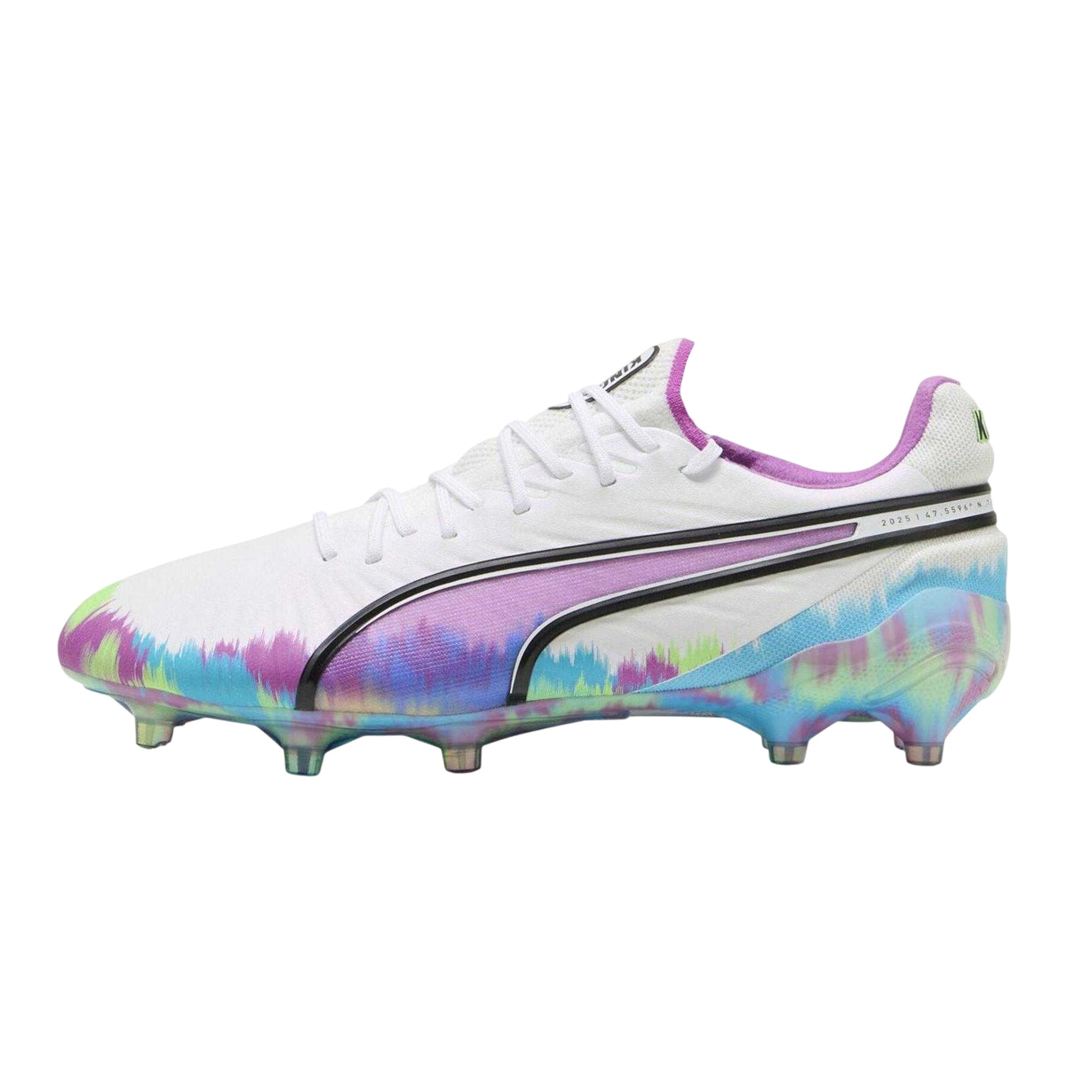 White - Side - Puma Mens King Ultimate Brilliance Tie Dye Firm Ground Football Boots