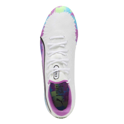 White - Lifestyle - Puma Mens King Ultimate Brilliance Tie Dye Firm Ground Football Boots