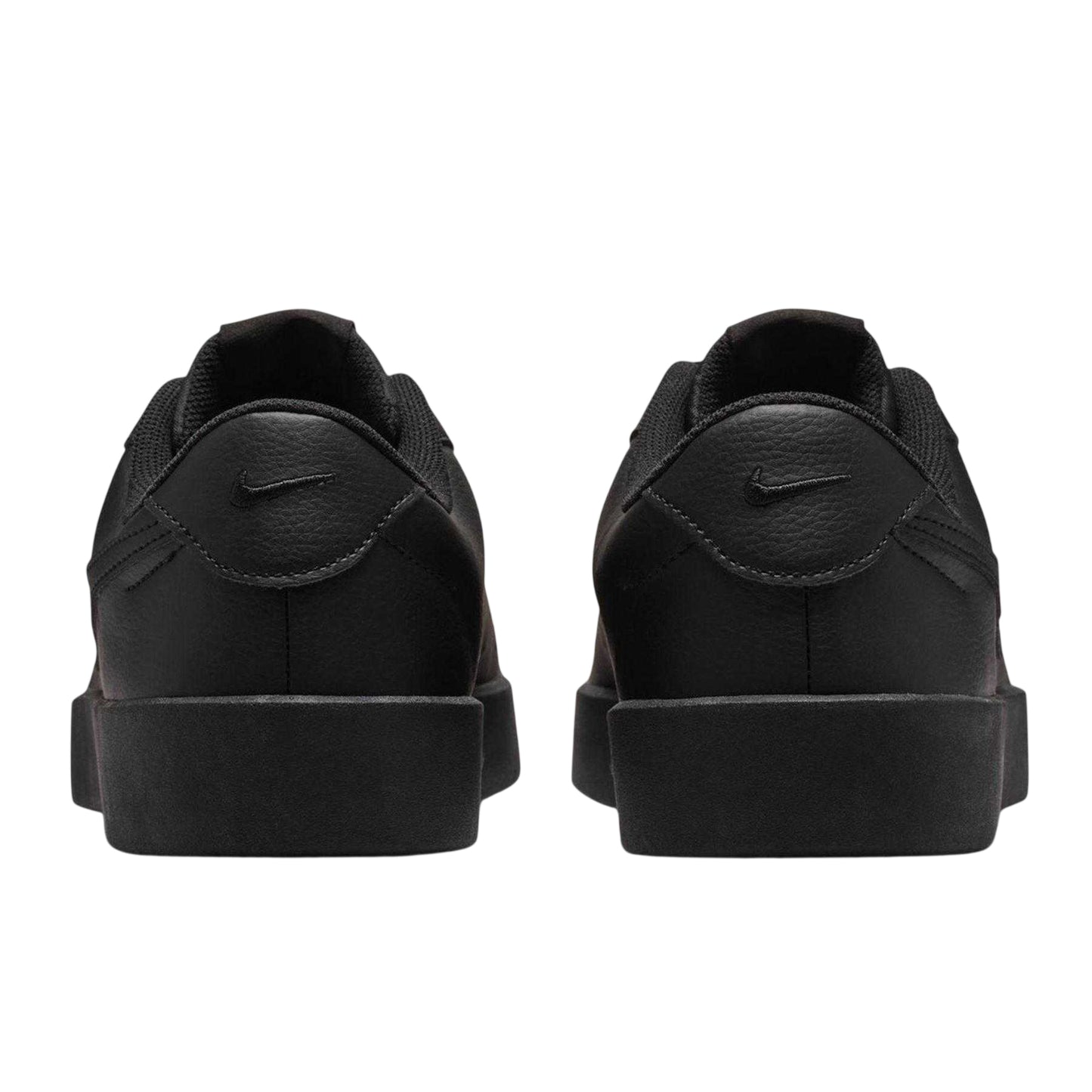 Triple Black - Back - Nike Mens Court Heritage Synthetic Leather Trainers