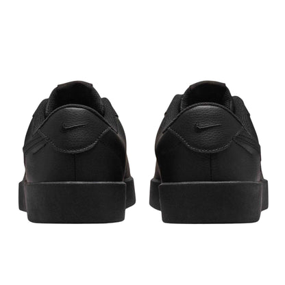 Triple Black - Back - Nike Mens Court Heritage Synthetic Leather Trainers