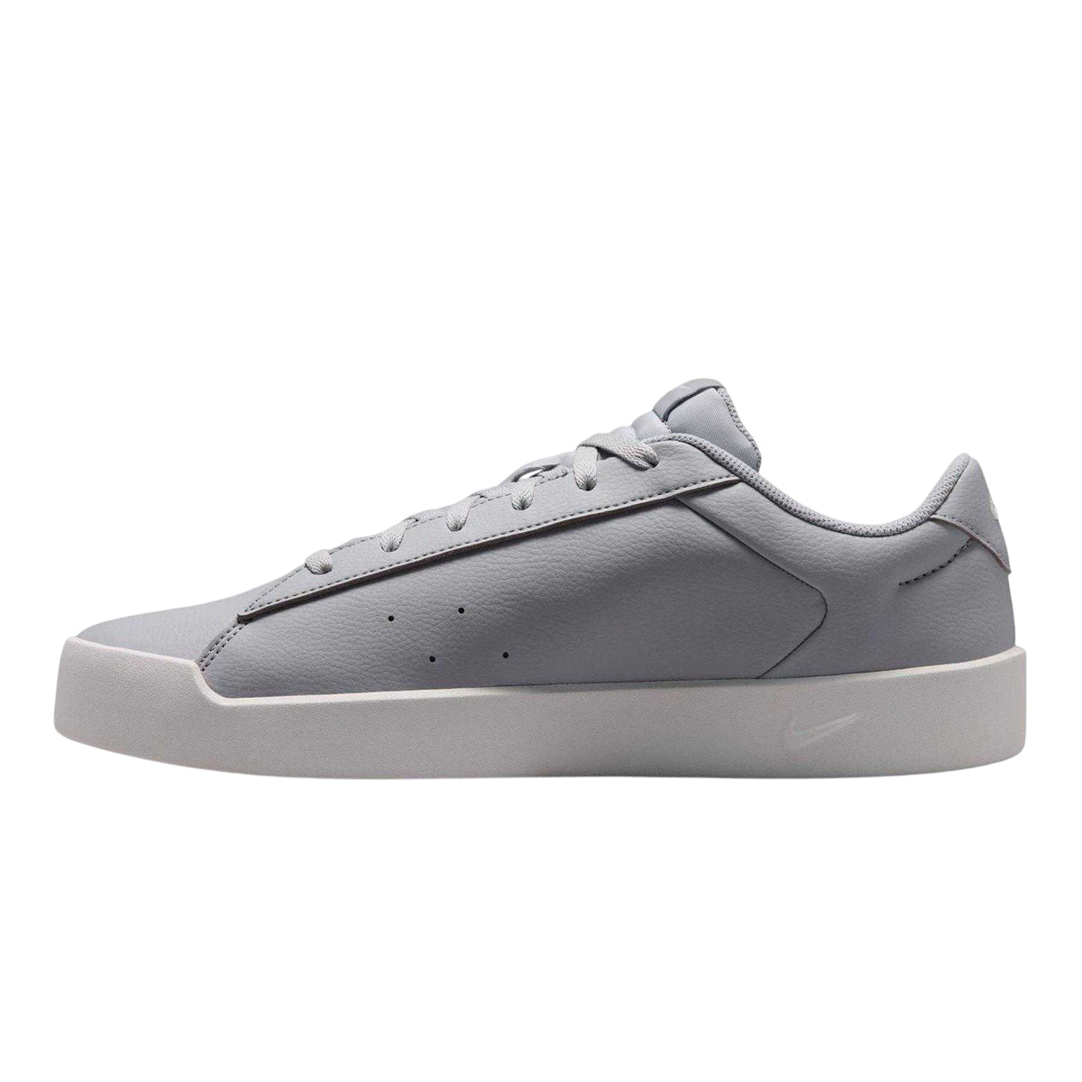 Wolf Grey - Side - Nike Mens Court Heritage Synthetic Leather Trainers