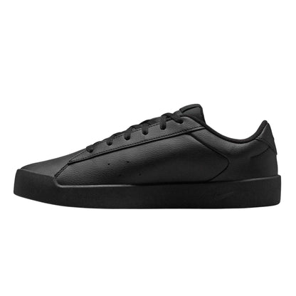 Triple Black - Side - Nike Mens Court Heritage Synthetic Leather Trainers