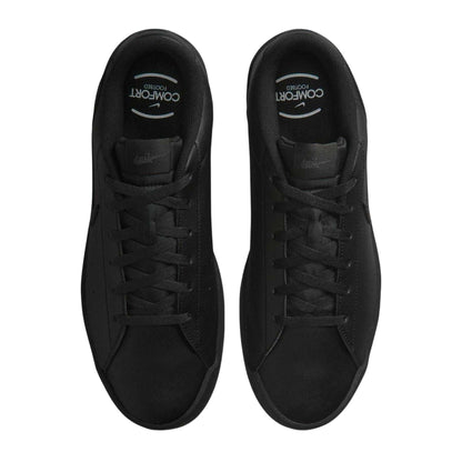 Triple Black - Lifestyle - Nike Mens Court Heritage Synthetic Leather Trainers