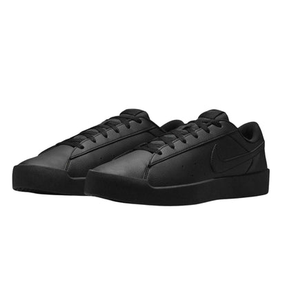 Triple Black - Pack Shot - Nike Mens Court Heritage Synthetic Leather Trainers