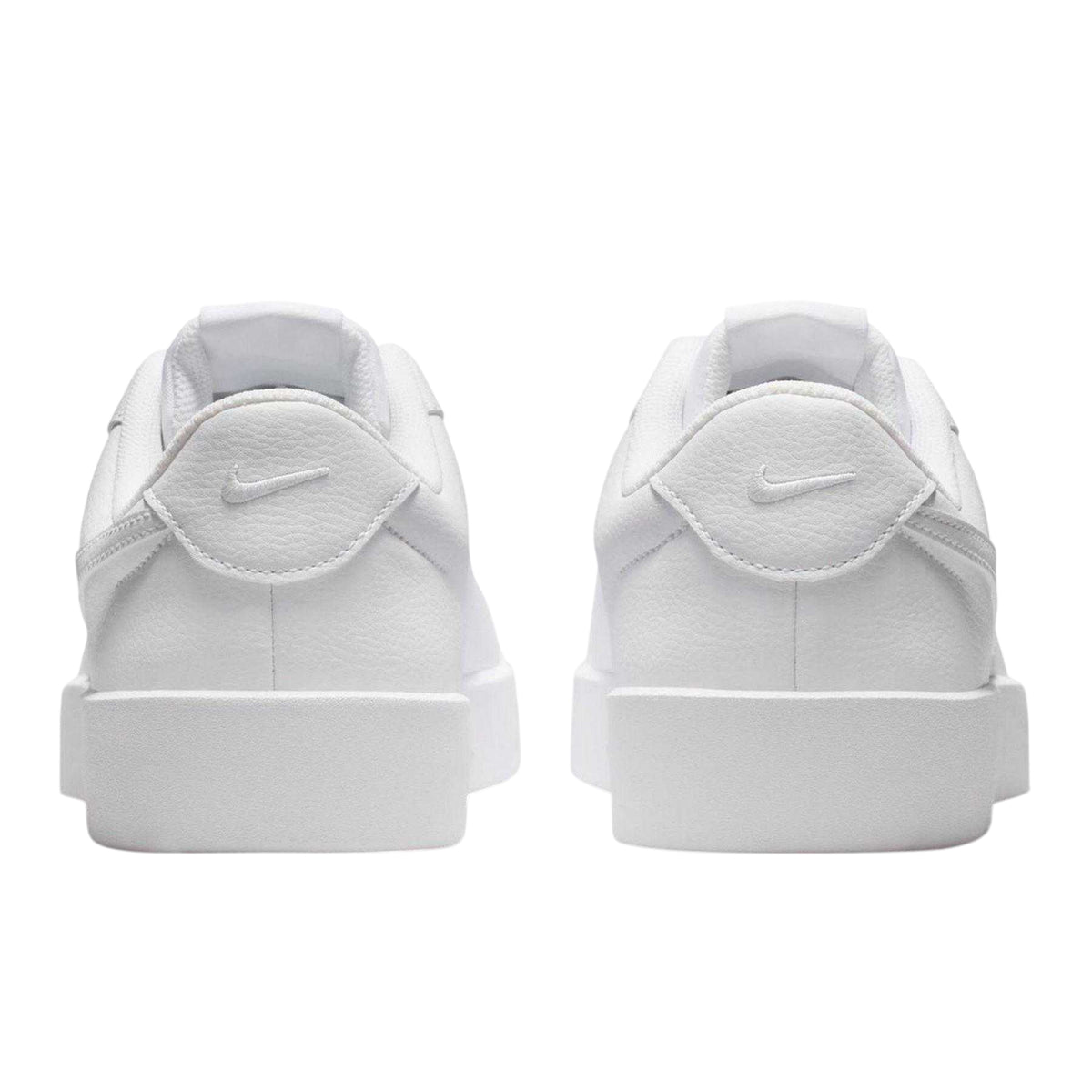 Triple White - Back - Nike Mens Court Heritage Synthetic Leather Trainers