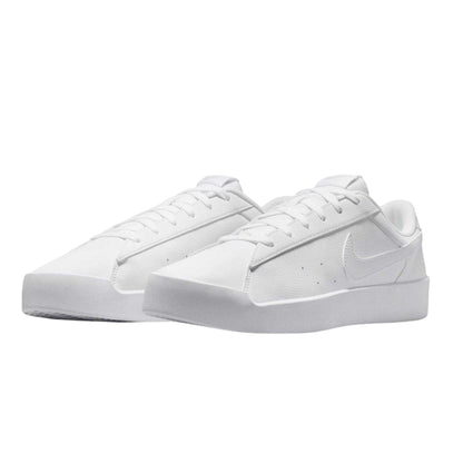 Triple White - Pack Shot - Nike Mens Court Heritage Synthetic Leather Trainers