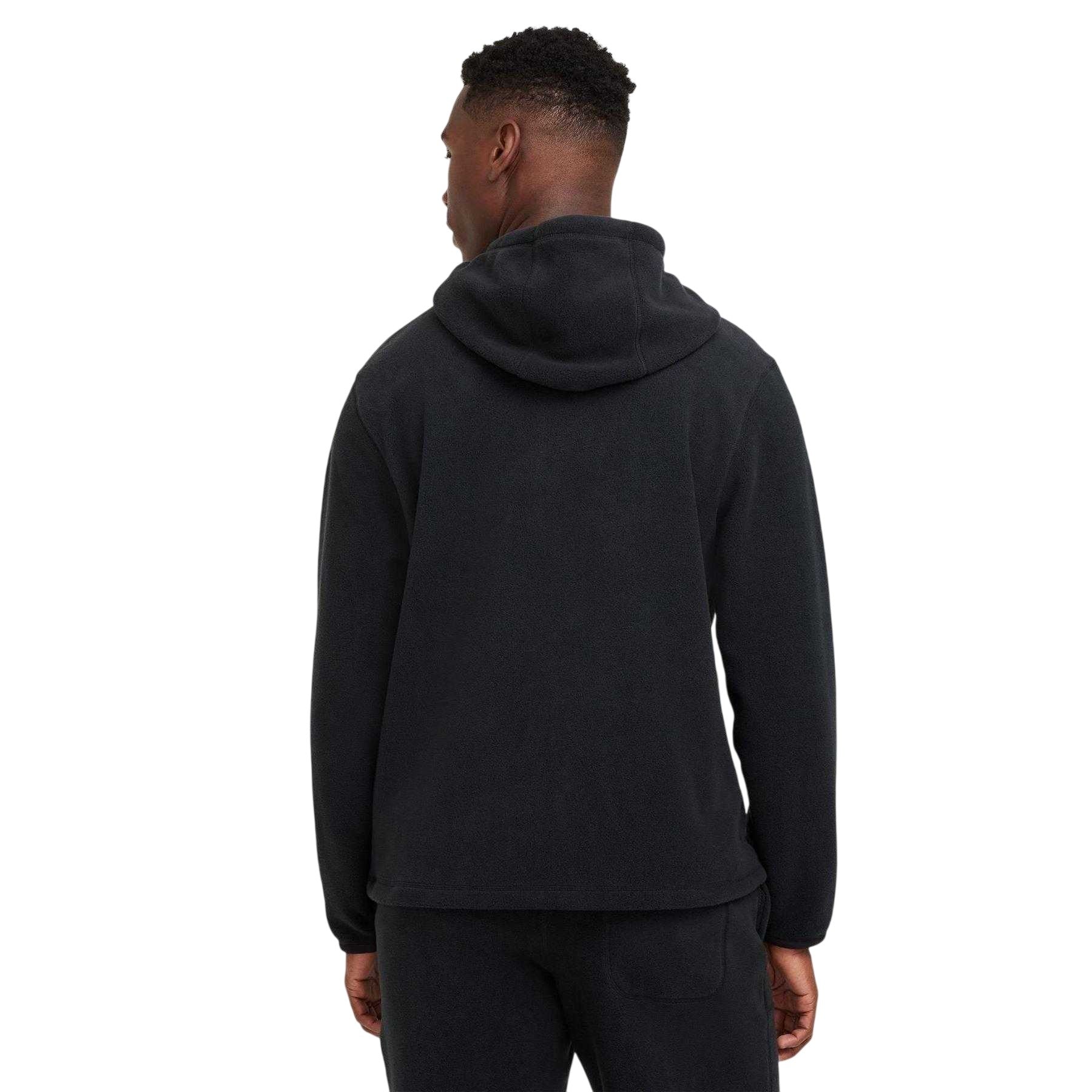 Black-White - Back - Nike Mens Logo Winter Pullover Hoodie