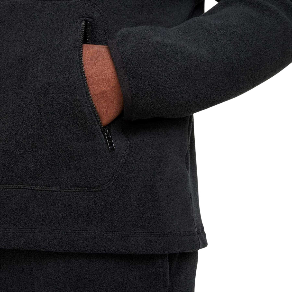 Black-White - Lifestyle - Nike Mens Logo Winter Pullover Hoodie