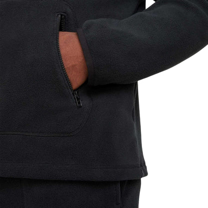 Black-White - Lifestyle - Nike Mens Logo Winter Pullover Hoodie