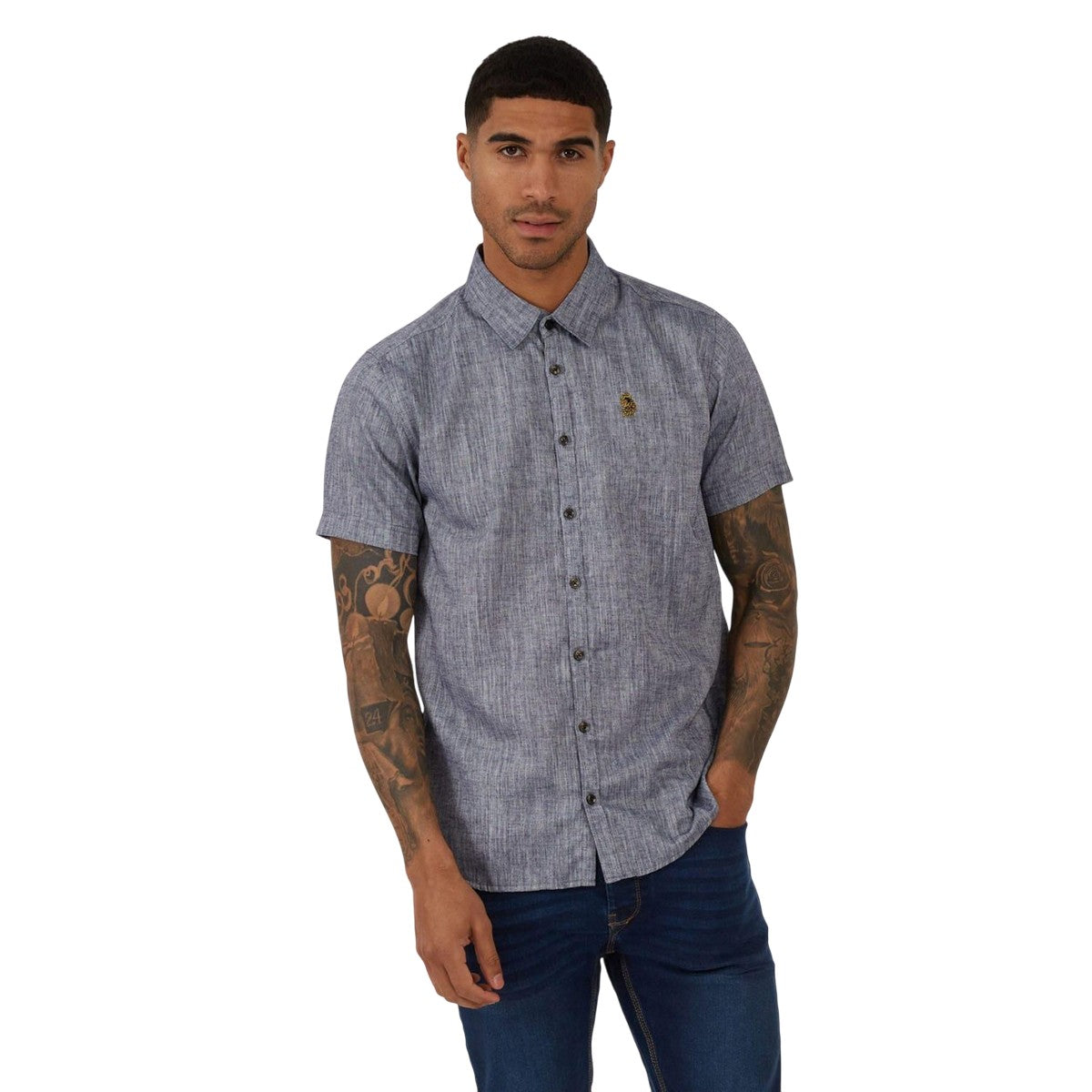 Navy - Lifestyle - Luke 1977 Mens Yoko Linen Shirt