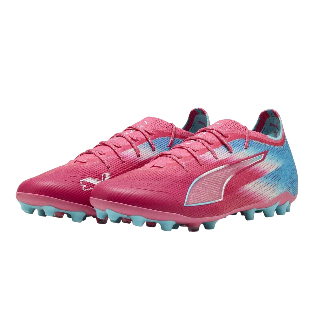 Blue-Pink - Close up - Puma Mens Ultra 6 Ultimate Firm Ground Football Boots