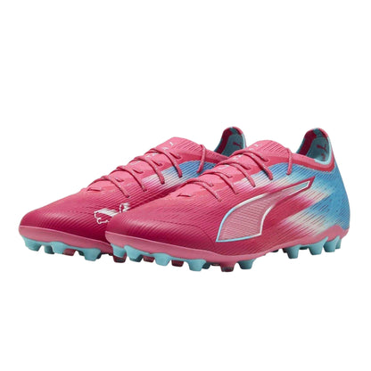 Blue-Pink - Close up - Puma Mens Ultra 6 Ultimate Firm Ground Football Boots