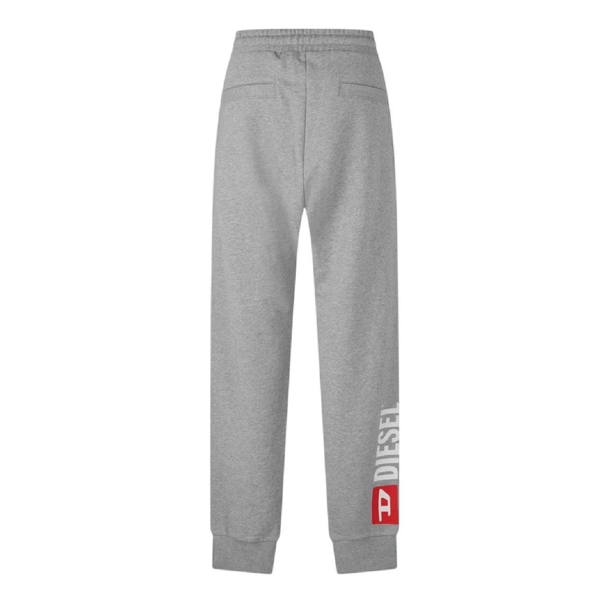 Light Grey Melange - Back - Diesel Mens New D Relaxed Fit Joggers