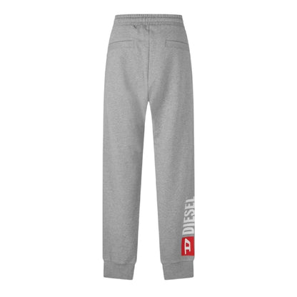 Light Grey Melange - Back - Diesel Mens New D Relaxed Fit Joggers