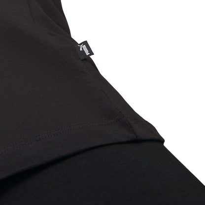 Black - Lifestyle - Puma Womens-Ladies Essential Logo T-Shirt
